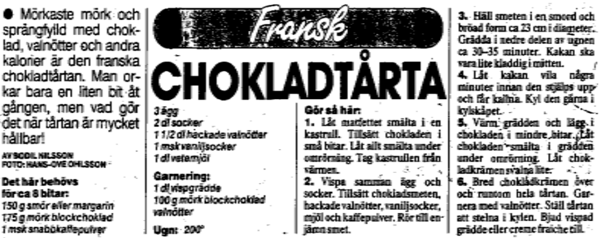Chokladtårta