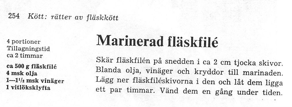 Marinerad fläskfile