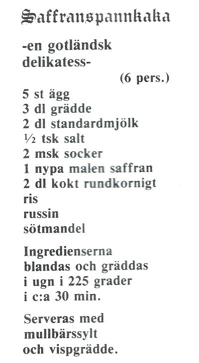 saffranspankaka