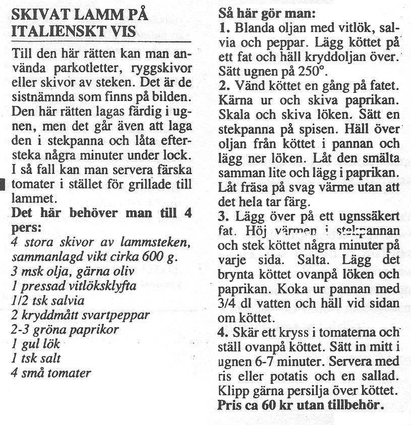 Lamm på italienskt vis